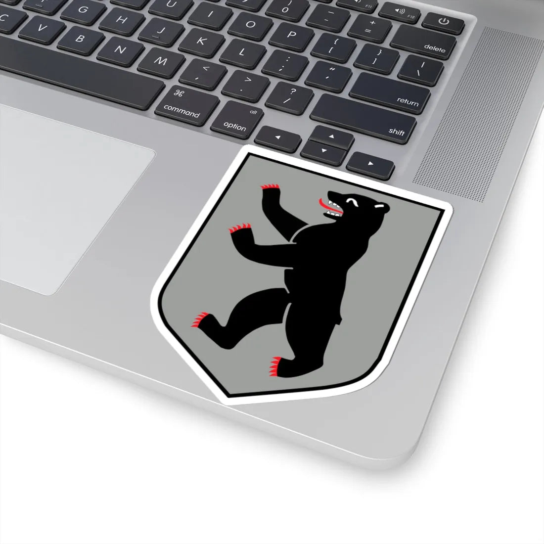 Country symbol de-Berlin silver (Germany) (Coat of Arms) STICKER Vinyl Kiss-Cut Decal - The Sticker Space