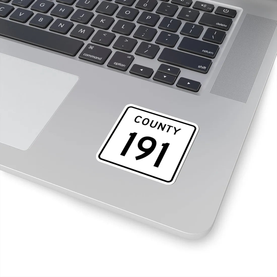 County 191 square (Minnesota) (Road Sign) STICKER Vinyl Kiss-Cut Decal - The Sticker Space