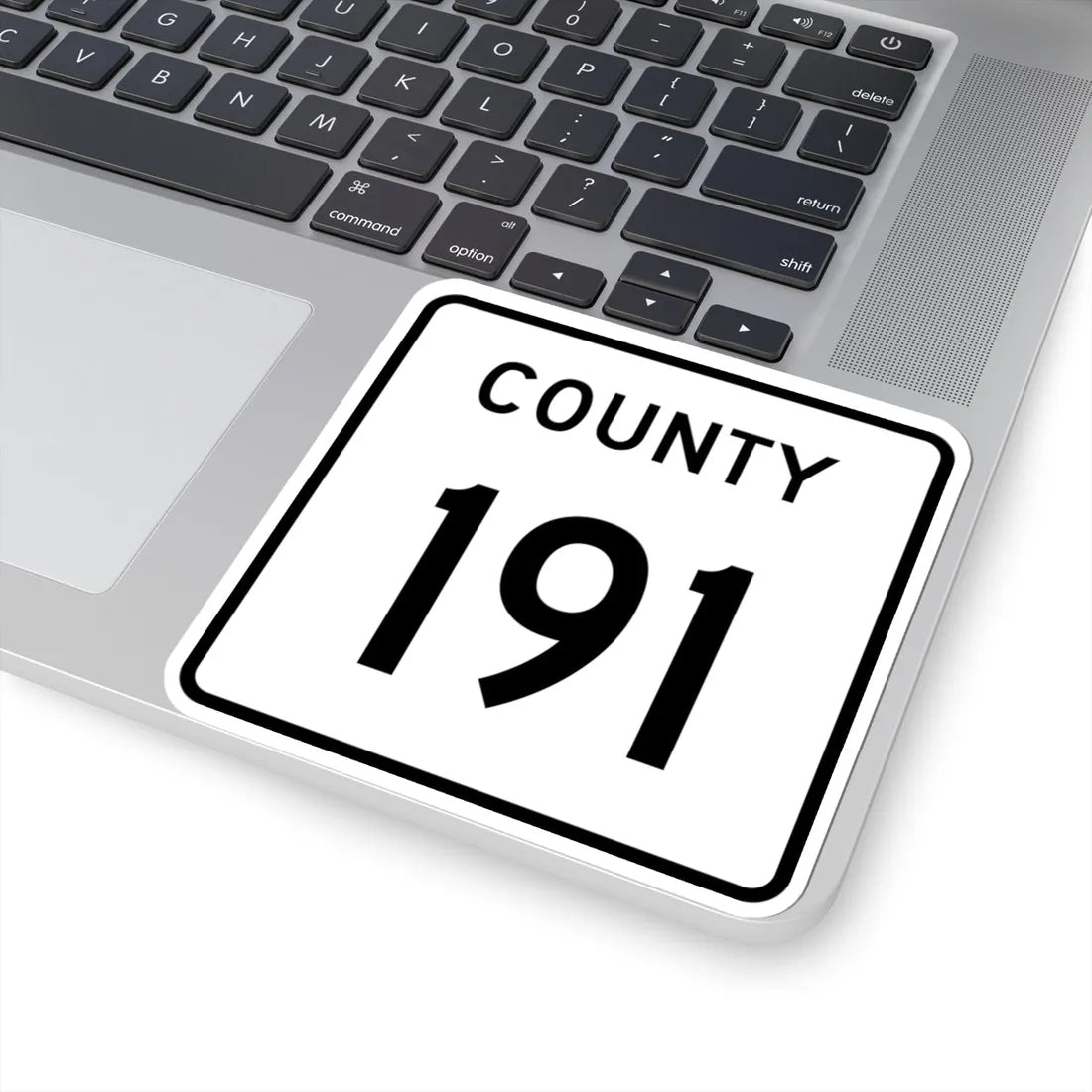 County 191 square (Minnesota) (Road Sign) STICKER Vinyl Kiss-Cut Decal - The Sticker Space