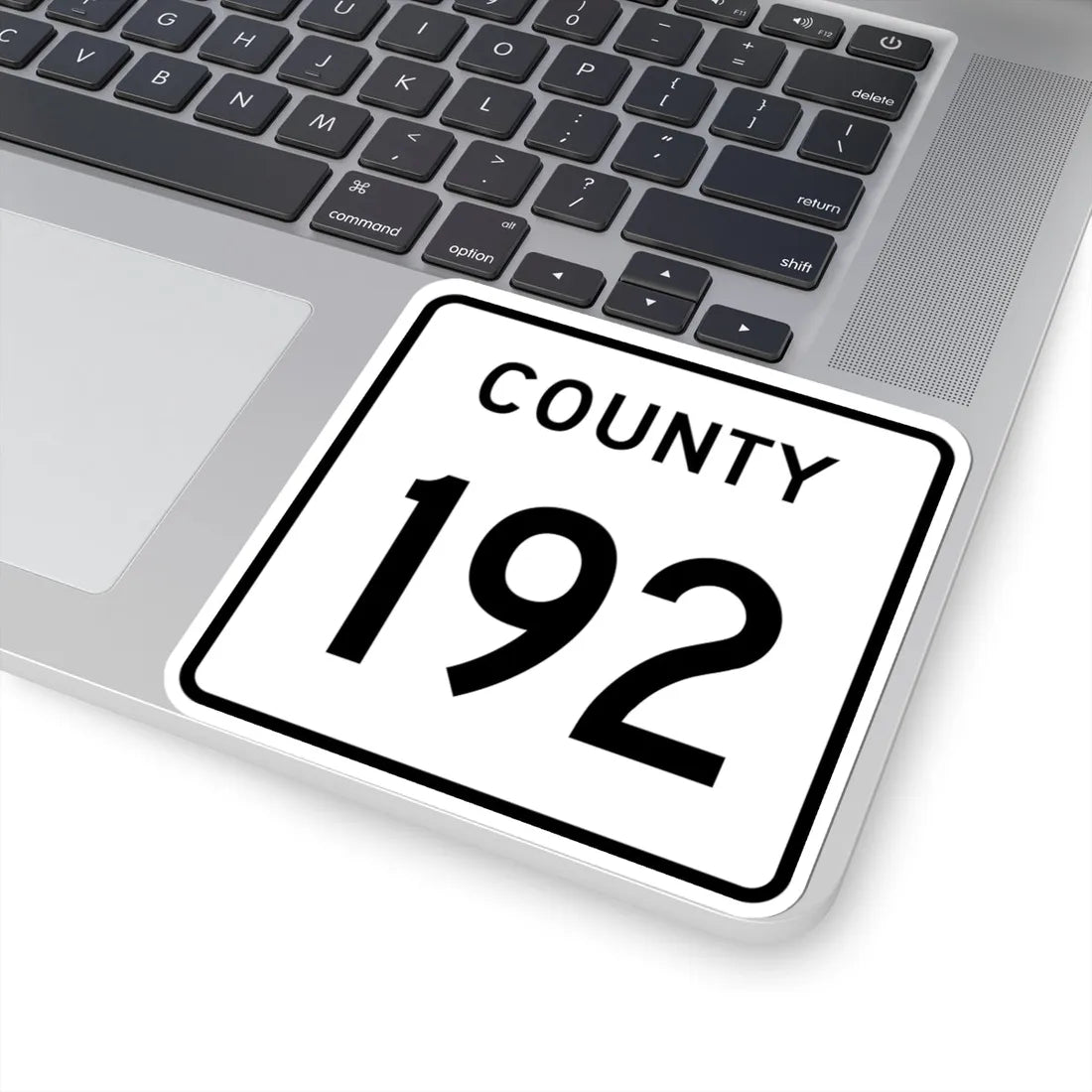 County 192 square (Minnesota) (Road Sign) STICKER Vinyl Kiss-Cut Decal - The Sticker Space