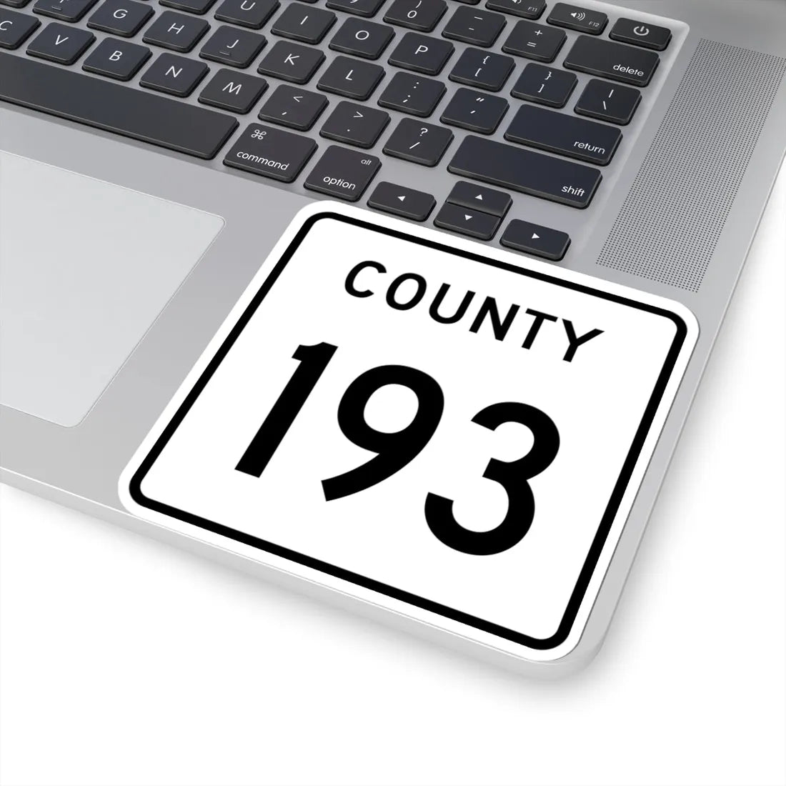 County 193 square (Minnesota) (Road Sign) STICKER Vinyl Kiss-Cut Decal - The Sticker Space