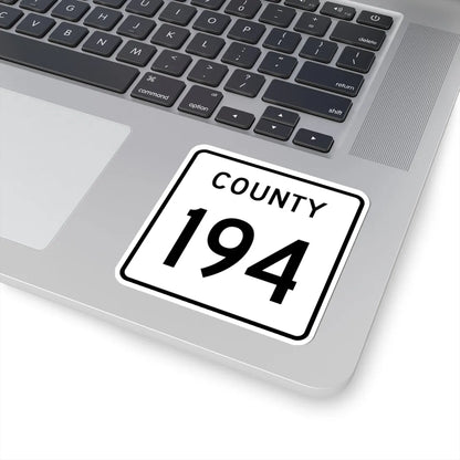 County 194 square (Minnesota) (Road Sign) STICKER Vinyl Kiss-Cut Decal - The Sticker Space