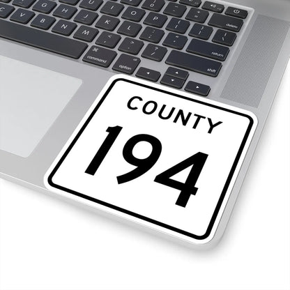 County 194 square (Minnesota) (Road Sign) STICKER Vinyl Kiss-Cut Decal - The Sticker Space
