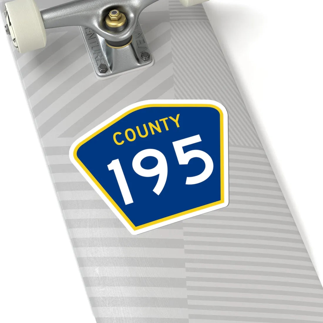County 195 MN (Minnesota) (Road Sign) STICKER Vinyl Kiss-Cut Decal - The Sticker Space