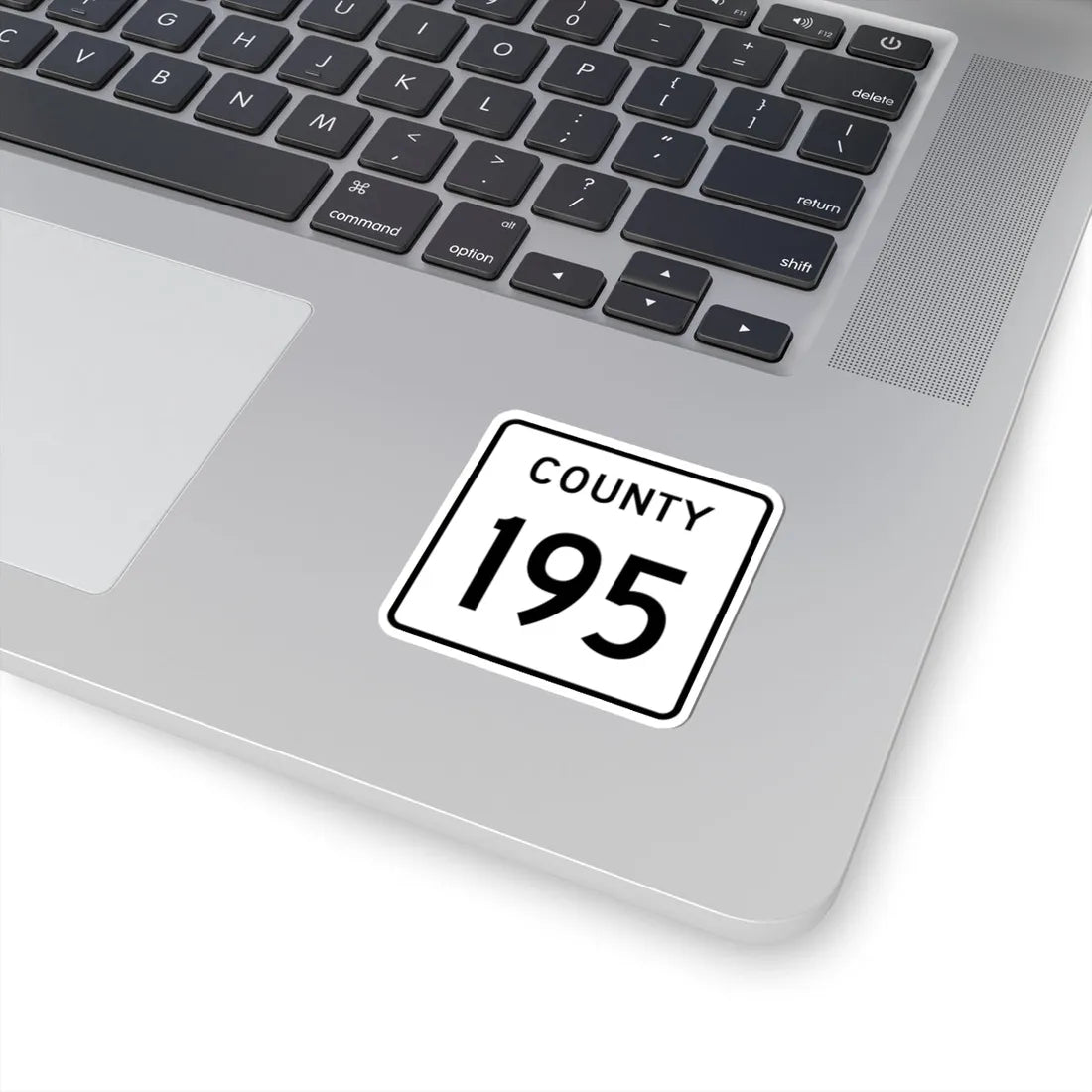County 195 square (Minnesota) (Road Sign) STICKER Vinyl Kiss-Cut Decal - The Sticker Space