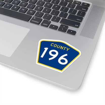 County 196 MN (Minnesota) (Road Sign) STICKER Vinyl Kiss-Cut Decal - The Sticker Space