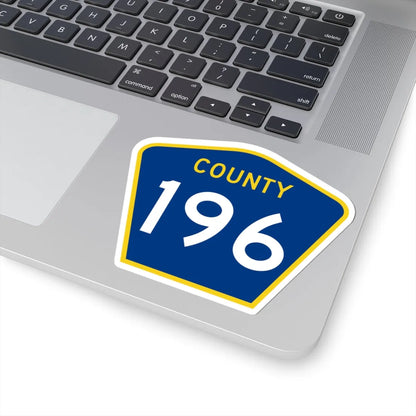 County 196 MN (Minnesota) (Road Sign) STICKER Vinyl Kiss-Cut Decal - The Sticker Space