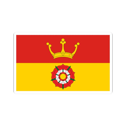 County Flag of Hampshire (England) STICKER Vinyl Kiss-Cut Decal 2 Inch White - The Sticker Space