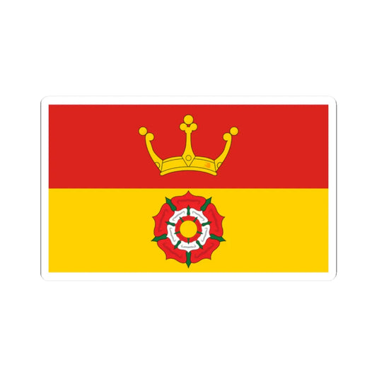 County Flag of Hampshire (England) STICKER Vinyl Kiss-Cut Decal 2 Inch White - The Sticker Space
