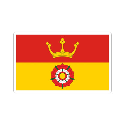 County Flag of Hampshire (England) STICKER Vinyl Kiss-Cut Decal 3 Inch White - The Sticker Space