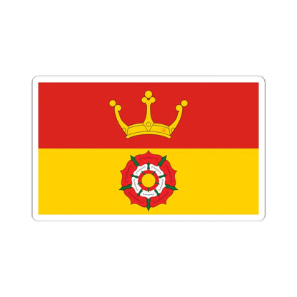 County Flag of Hampshire (England) STICKER Vinyl Kiss-Cut Decal 6 Inch White - The Sticker Space