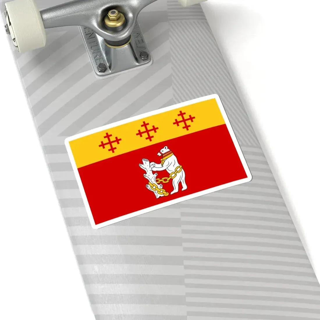 County Flag of Warwickshire (England) STICKER Vinyl Kiss-Cut Decal - The Sticker Space