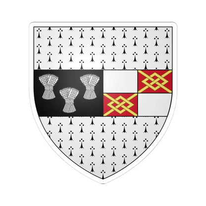 County Kilkenny arms (Ireland) (Coat of Arms) STICKER Vinyl Kiss-Cut Decal 4 Inch White - The Sticker Space