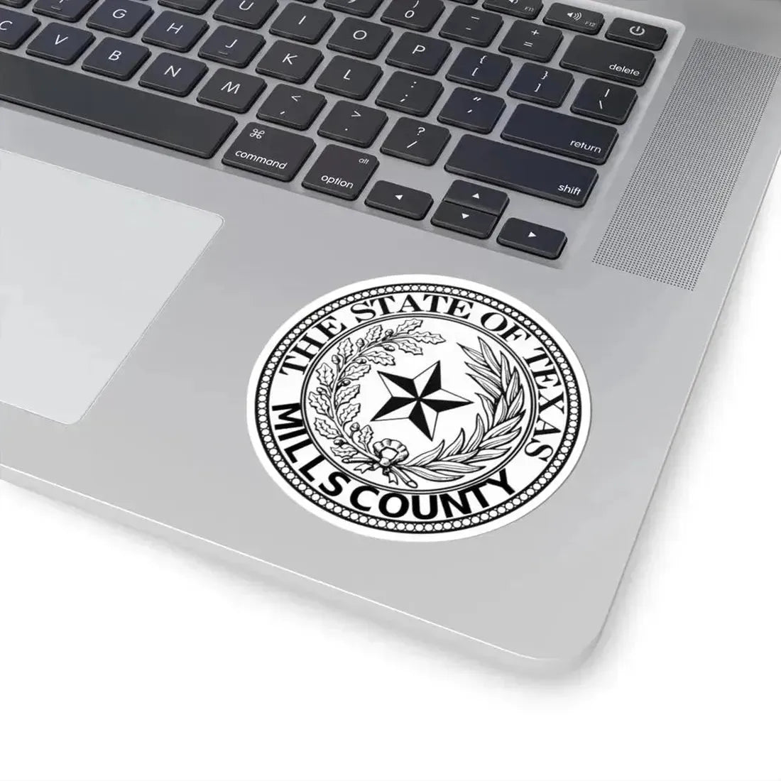 County Seal of Mills County State of Texas (United States) STICKER Vinyl Kiss-Cut Decal - The Sticker Space