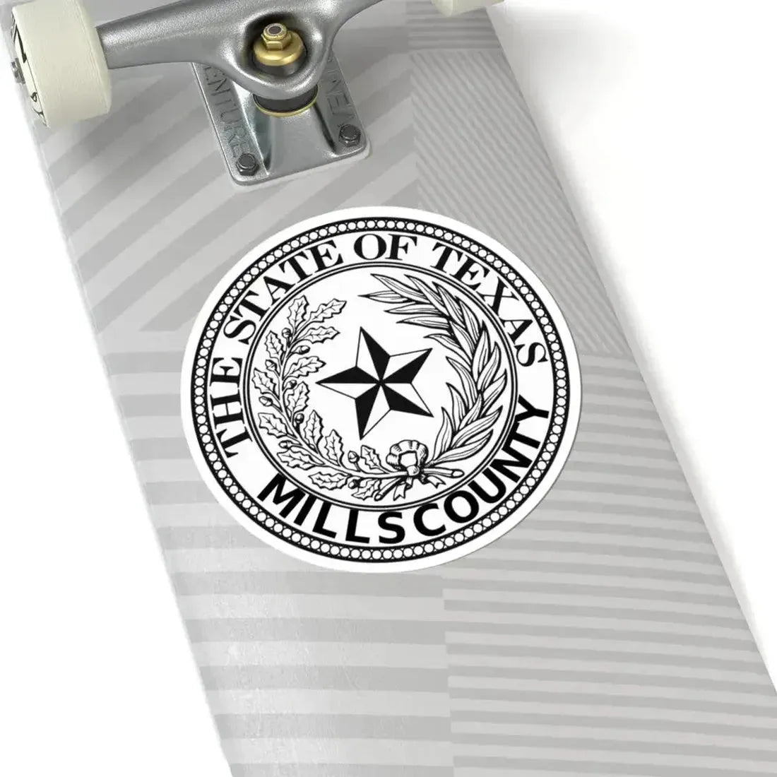 County Seal of Mills County State of Texas (United States) STICKER Vinyl Kiss-Cut Decal - The Sticker Space