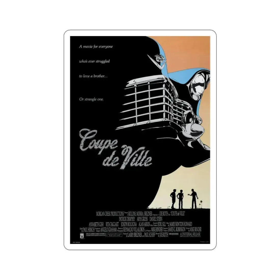Coupe de Ville 1990 Movie Poster STICKER Vinyl Die-Cut Decal 3 Inch - The Sticker Space