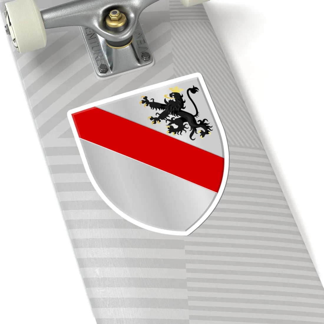 Courcelles wapen (Belgium) (Coat of Arms) STICKER Vinyl Kiss-Cut Decal - The Sticker Space