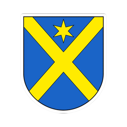 Courchavon-blazon (Switzerland) (Coat of Arms) STICKER Vinyl Kiss-Cut Decal 2 Inch White - The Sticker Space