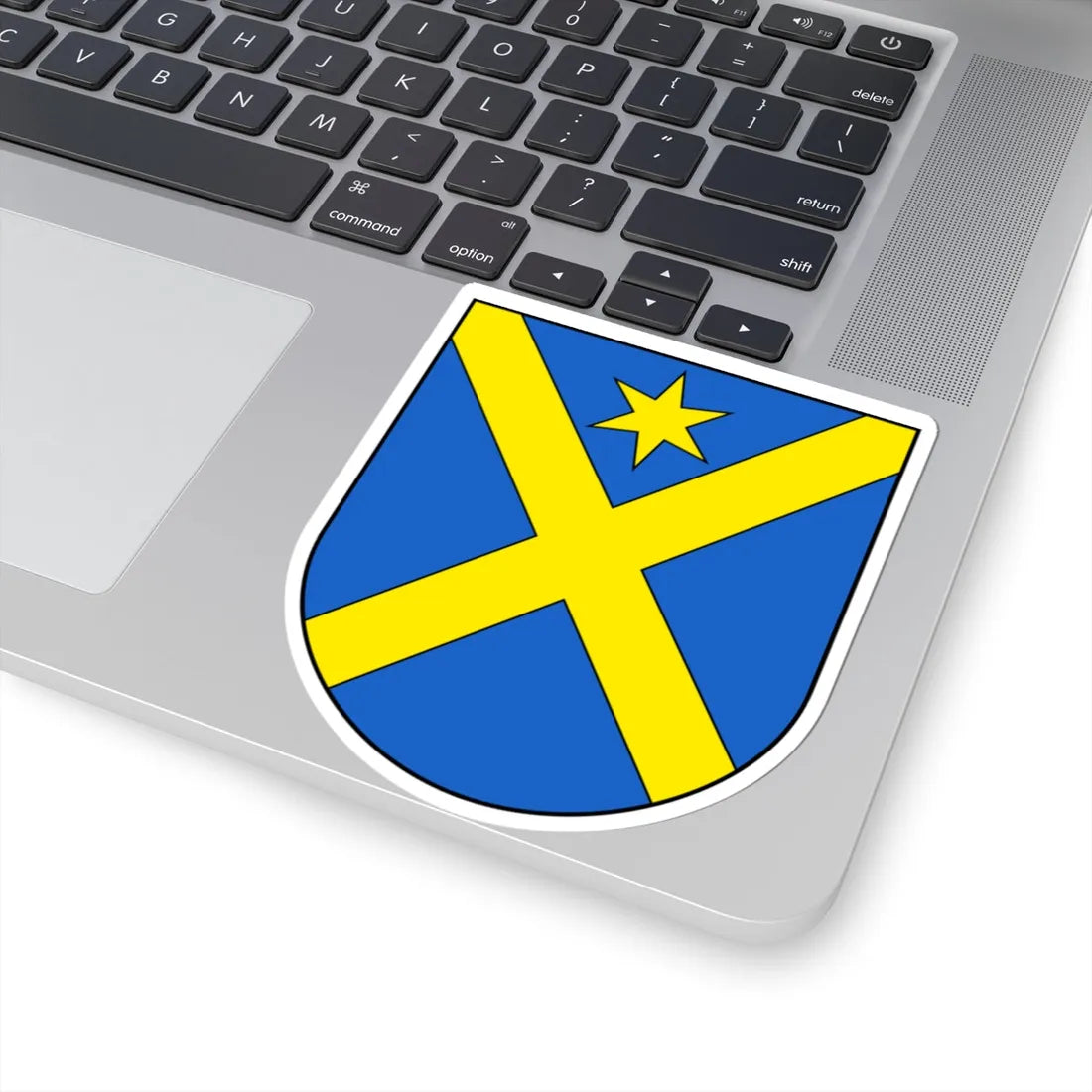 Courchavon-blazon (Switzerland) (Coat of Arms) STICKER Vinyl Kiss-Cut Decal - The Sticker Space