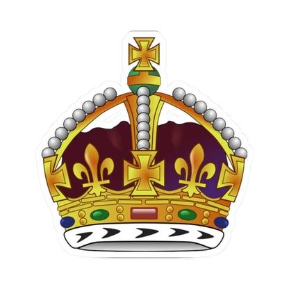 Couronne royale (United Kingdom) (Coat of Arms) STICKER Vinyl Kiss-Cut Decal 2 Inch White - The Sticker Space