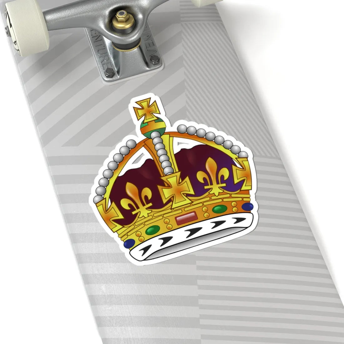 Couronne royale (United Kingdom) (Coat of Arms) STICKER Vinyl Kiss-Cut Decal - The Sticker Space