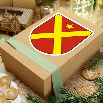 Courroux-blazon (Switzerland) (Coat of Arms) STICKER Vinyl Kiss-Cut Decal - The Sticker Space