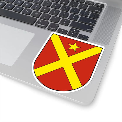 Courroux-blazon (Switzerland) (Coat of Arms) STICKER Vinyl Kiss-Cut Decal - The Sticker Space