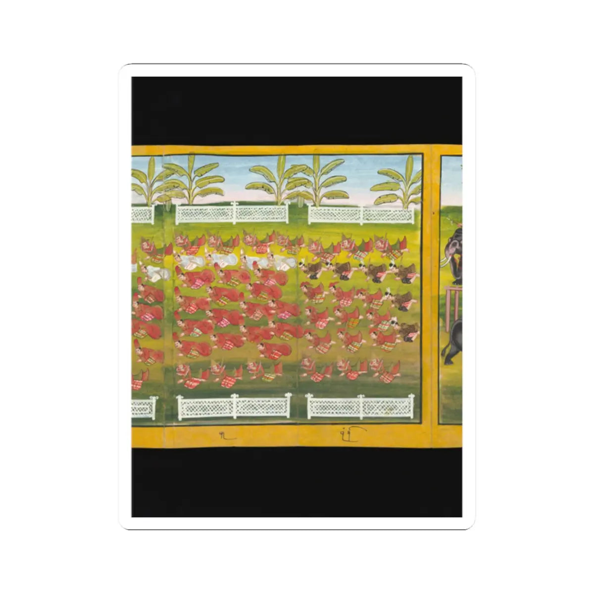 Court of King Mindon or - Royal processions, ceremonies and entertainments - 1870s–1880s v8 - STICKER Vinyl Kiss-Cut Decal