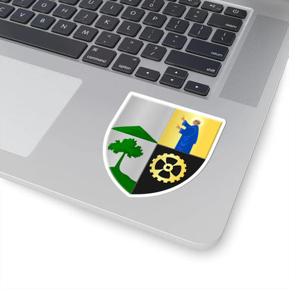 Court-Saint-Étienne wapen (Belgium) (Coat of Arms) STICKER Vinyl Kiss-Cut Decal - The Sticker Space