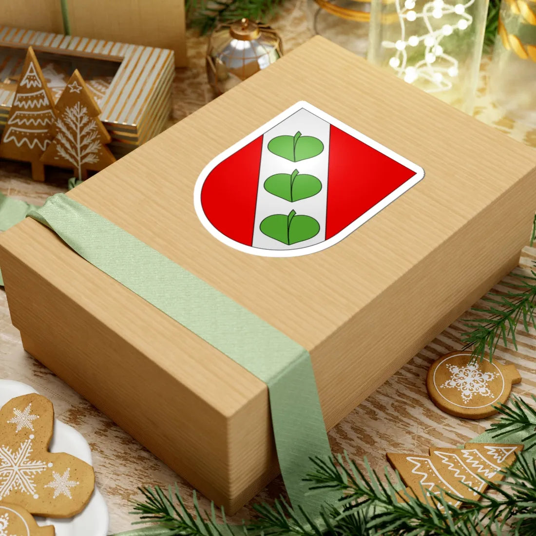 Courtelary district-coat of arms (Switzerland) (Coat of Arms) STICKER Vinyl Kiss-Cut Decal - The Sticker Space