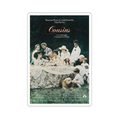 Cousins 1989 Movie Poster STICKER Vinyl Die-Cut Decal 5 Inch - The Sticker Space