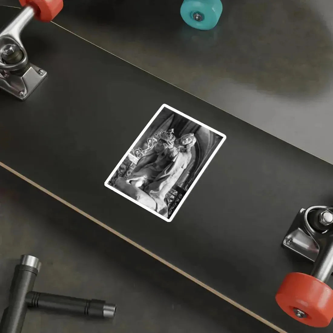 COUSTOU, Nicolas - Louis XIII Kneeling (Artwork) STICKER Vinyl Die-Cut Decal - The Sticker Space