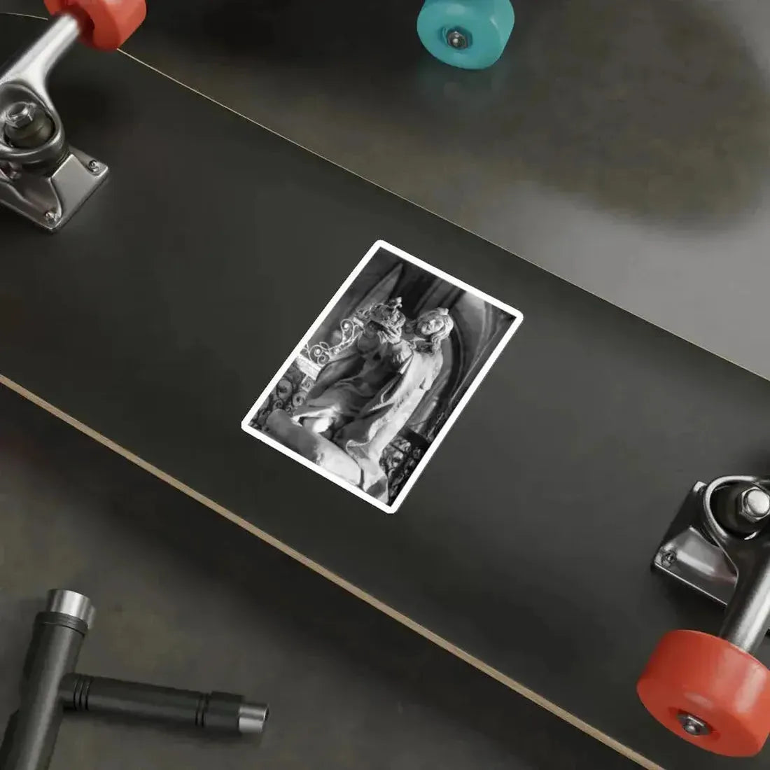 COUSTOU, Nicolas - Louis XIII Kneeling (Artwork) STICKER Vinyl Die-Cut Decal - The Sticker Space