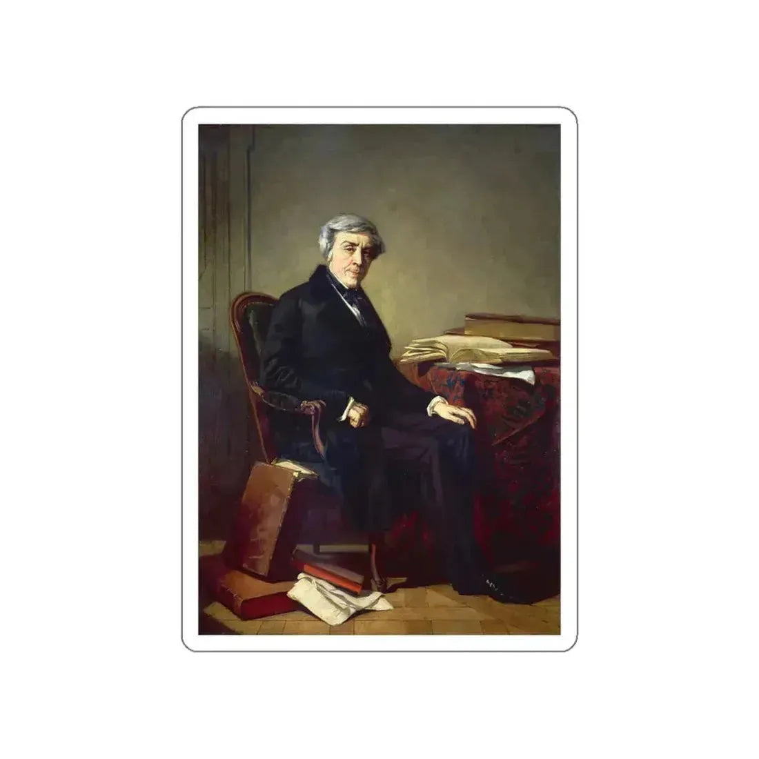 COUTURE, Thomas - Couture Jules Michelet (Artwork) STICKER Vinyl Die-Cut Decal White Die-Cut 4 Inch - The Sticker Space