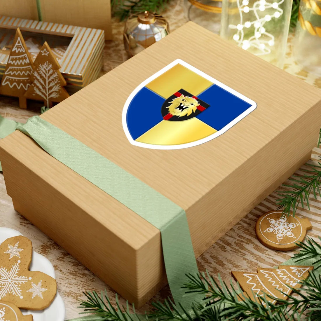 Couvin wapen (Belgium) (Coat of Arms) STICKER Vinyl Kiss-Cut Decal - The Sticker Space