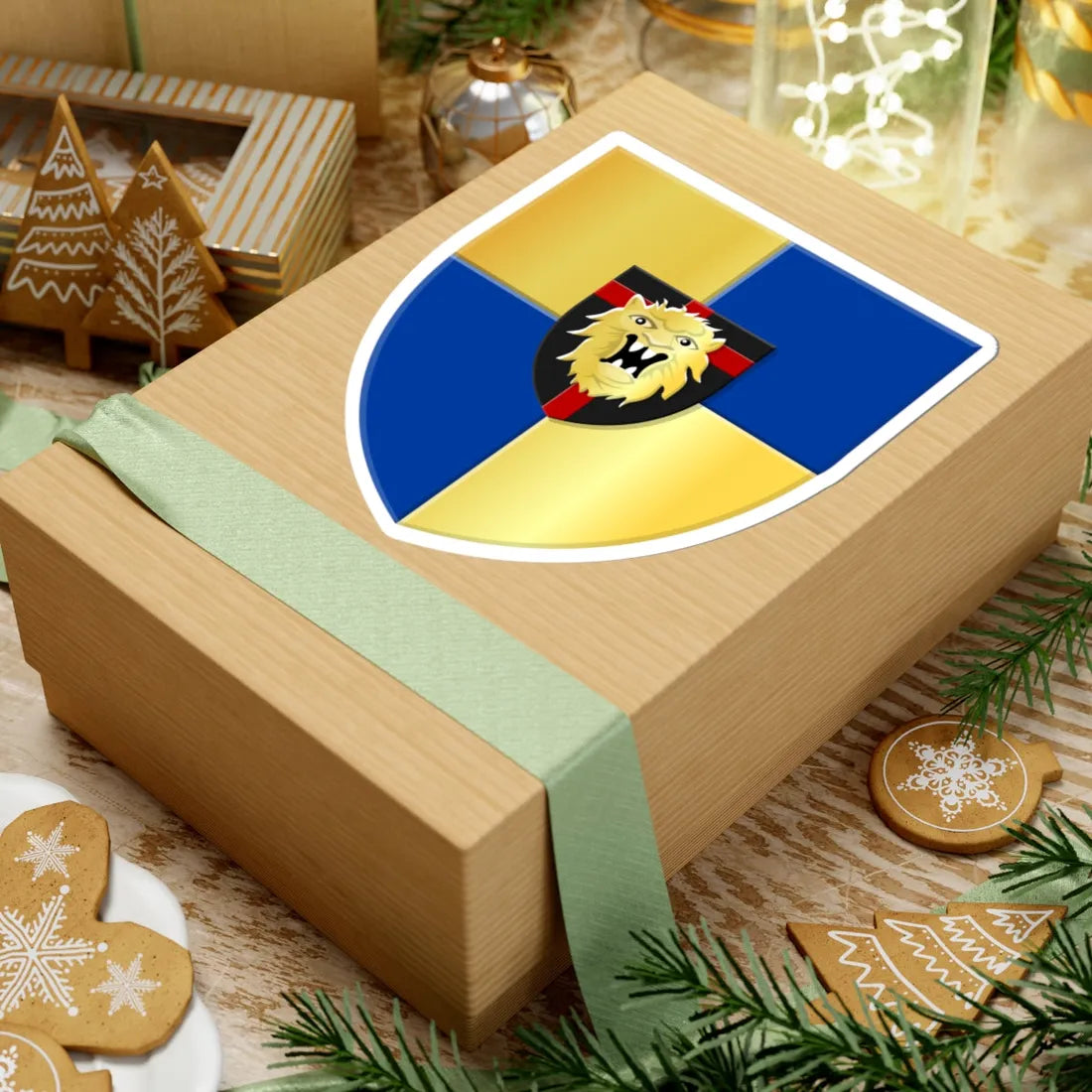 Couvin wapen (Belgium) (Coat of Arms) STICKER Vinyl Kiss-Cut Decal - The Sticker Space