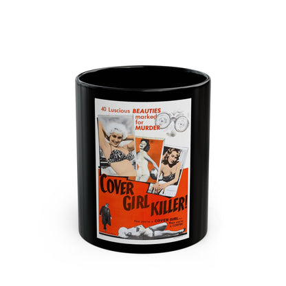 COVER GIRL KILLER 1959 Movie Poster - Black Coffee Mug-11oz-The Sticker Space