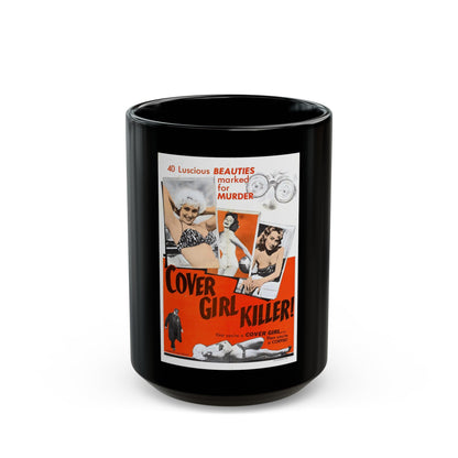 COVER GIRL KILLER 1959 Movie Poster - Black Coffee Mug-15oz-The Sticker Space