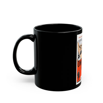 COVER GIRL KILLER 1959 Movie Poster - Black Coffee Mug-The Sticker Space