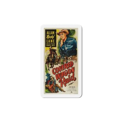 Covered Wagon Raid 1950 Movie Poster Refrigerator Magnet 6 Inch - The Sticker Space