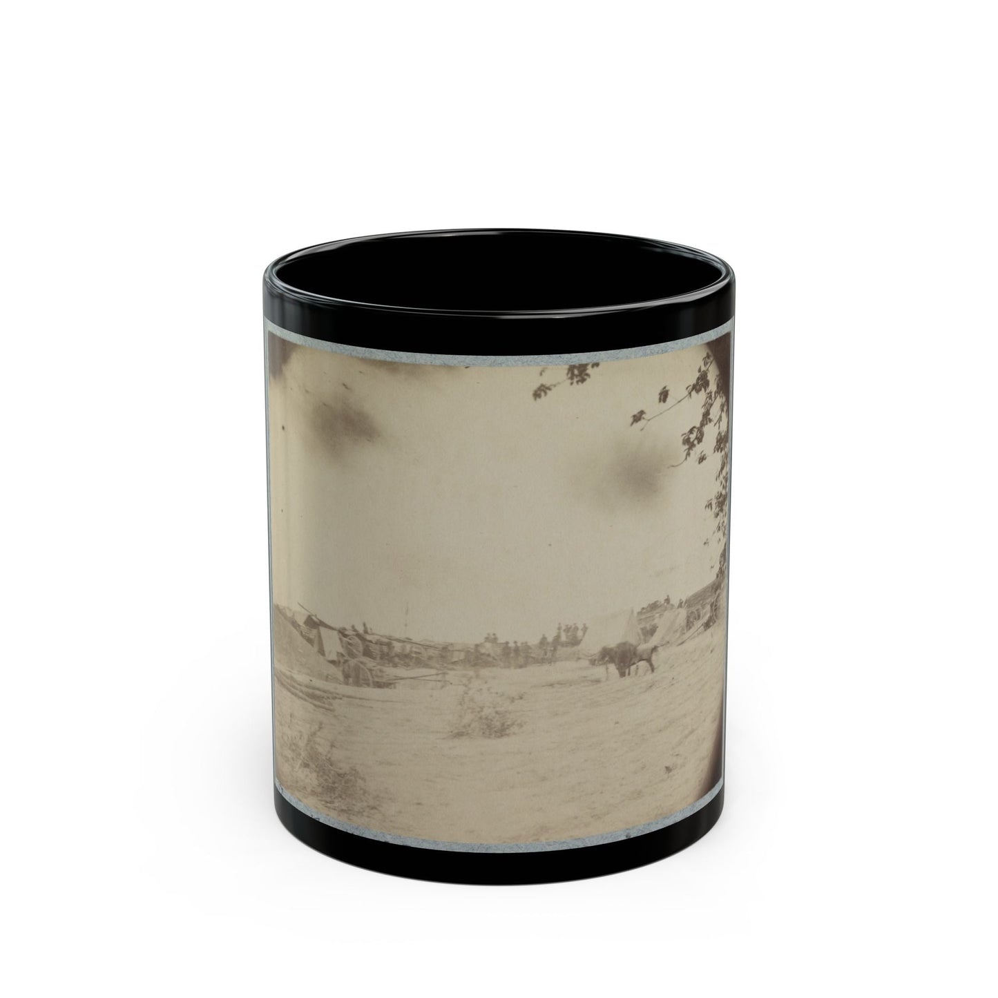 Cowan's Independent Battery, 1st N.Y., Inside One Of The Rebel Forts In Front Of Petersburg, 24th June 1864 (U.S. Civil War) Black Coffee Mug