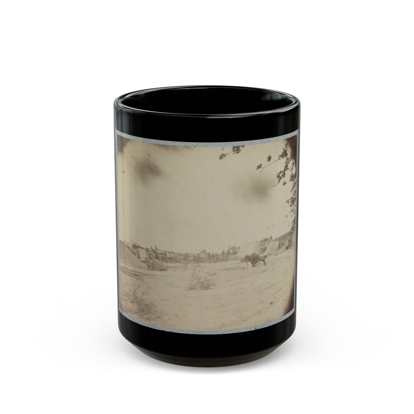 Cowan's Independent Battery, 1st N.Y., Inside One Of The Rebel Forts In Front Of Petersburg, 24th June 1864 (U.S. Civil War) Black Coffee Mug