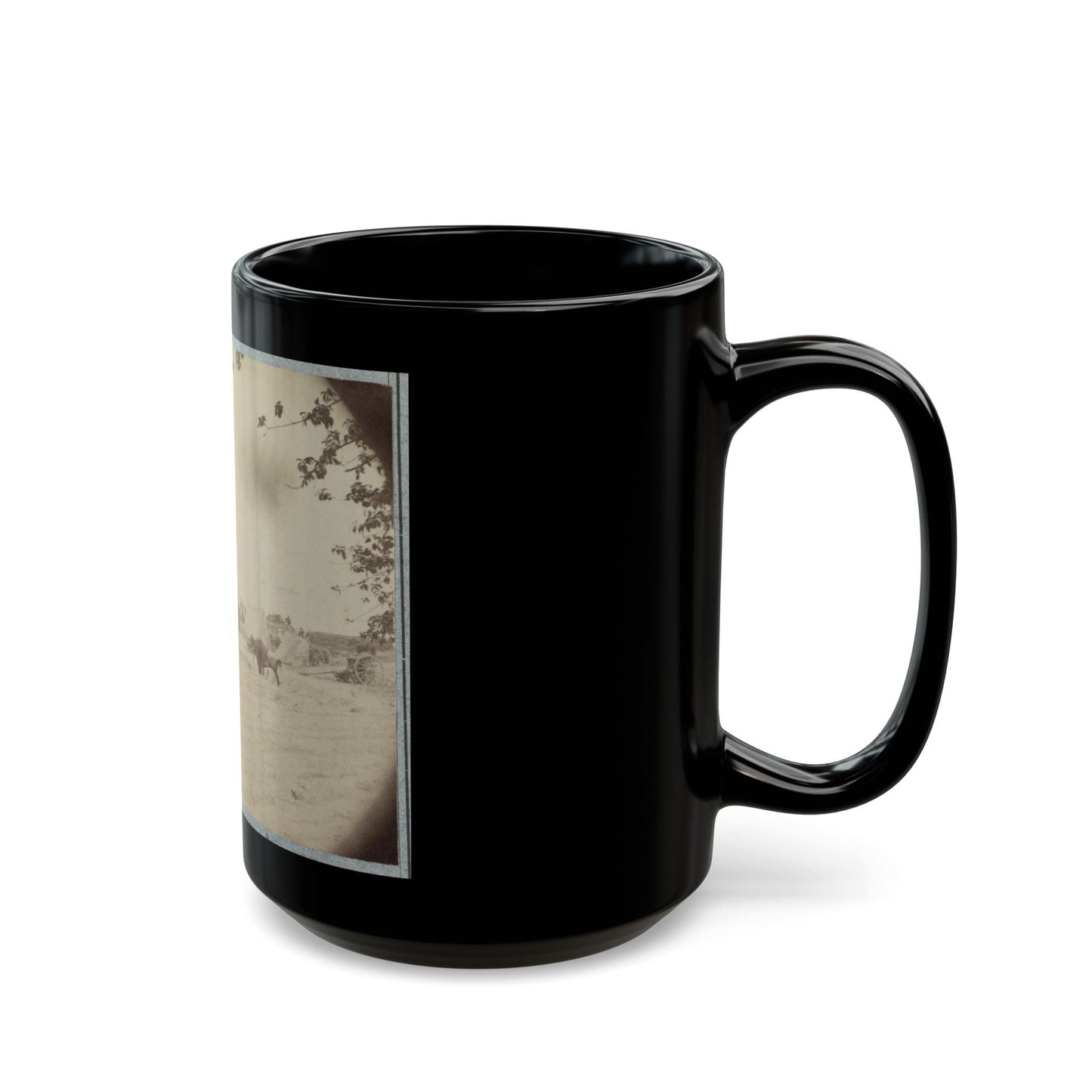 Cowan's Independent Battery, 1st N.Y., Inside One Of The Rebel Forts In Front Of Petersburg, 24th June 1864 (U.S. Civil War) Black Coffee Mug