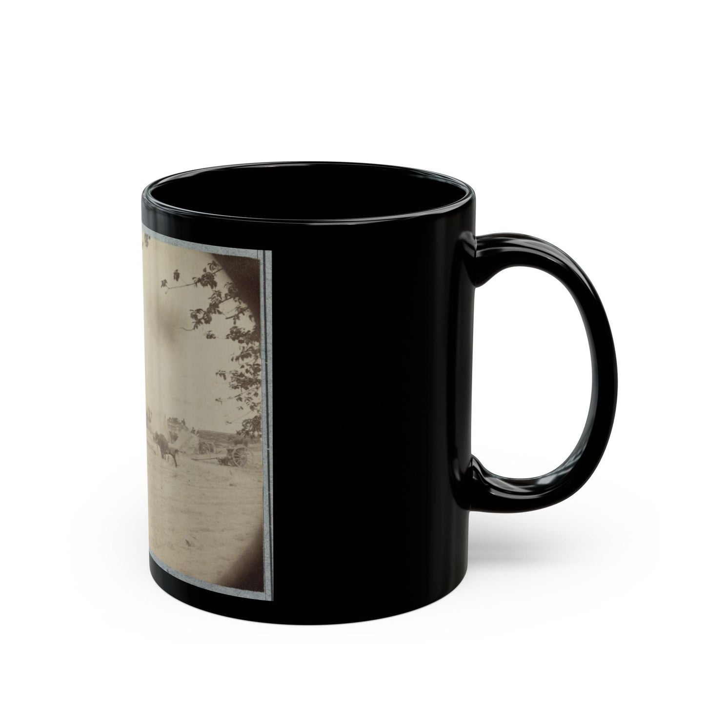 Cowan's Independent Battery, 1st N.Y., Inside One Of The Rebel Forts In Front Of Petersburg, 24th June 1864 (U.S. Civil War) Black Coffee Mug