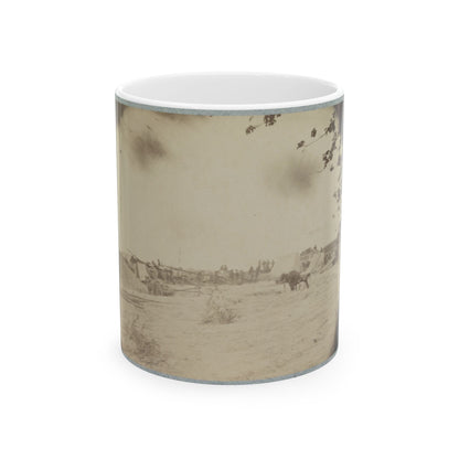 Cowan's Independent Battery, 1st N.Y., Inside One Of The Rebel Forts In Front Of Petersburg, 24th June 1864 (U.S. Civil War) White Coffee Mug