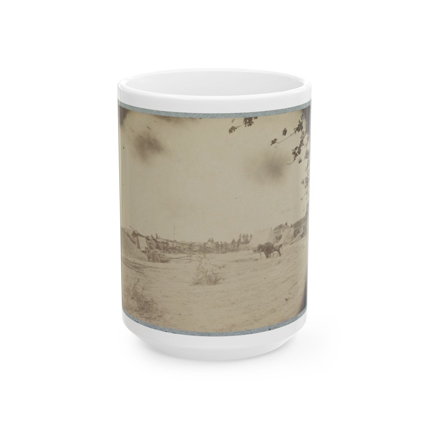 Cowan's Independent Battery, 1st N.Y., Inside One Of The Rebel Forts In Front Of Petersburg, 24th June 1864 (U.S. Civil War) White Coffee Mug