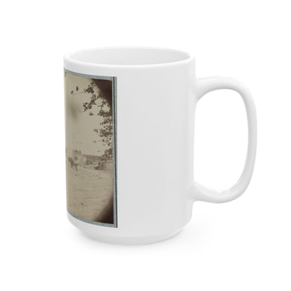 Cowan's Independent Battery, 1st N.Y., Inside One Of The Rebel Forts In Front Of Petersburg, 24th June 1864 (U.S. Civil War) White Coffee Mug