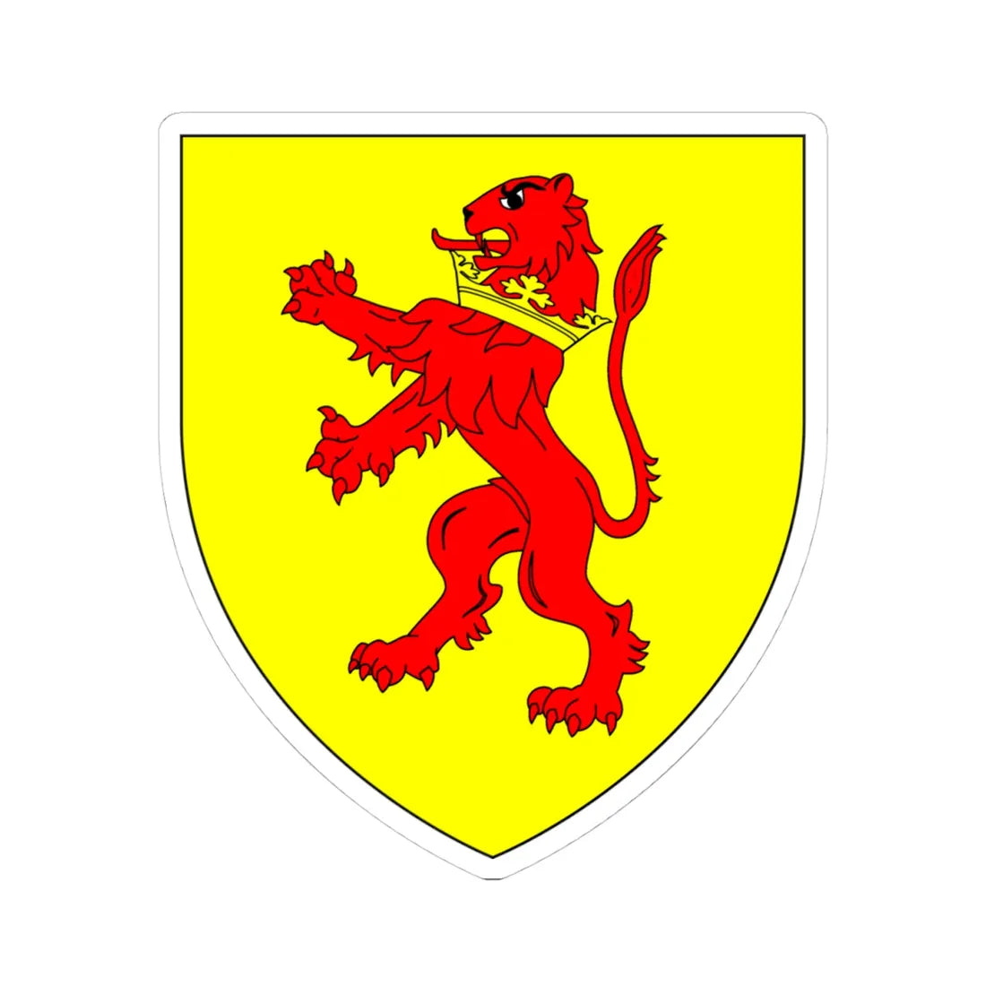 CowleyArms (England) (Coat of Arms) STICKER Vinyl Kiss-Cut Decal 4 Inch White - The Sticker Space