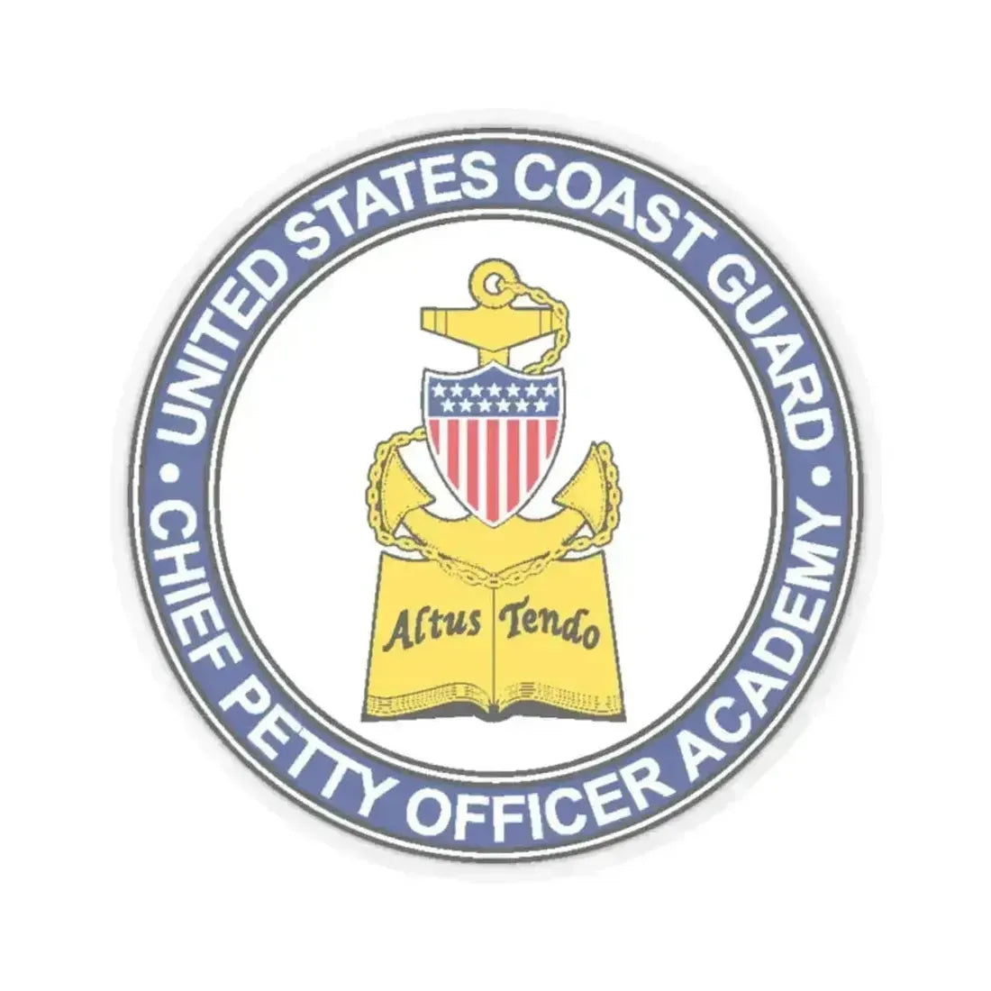 CPO Academy (U.S. Coast Guard) STICKER Vinyl Kiss-Cut Decal 2 Inch Transparent - The Sticker Space