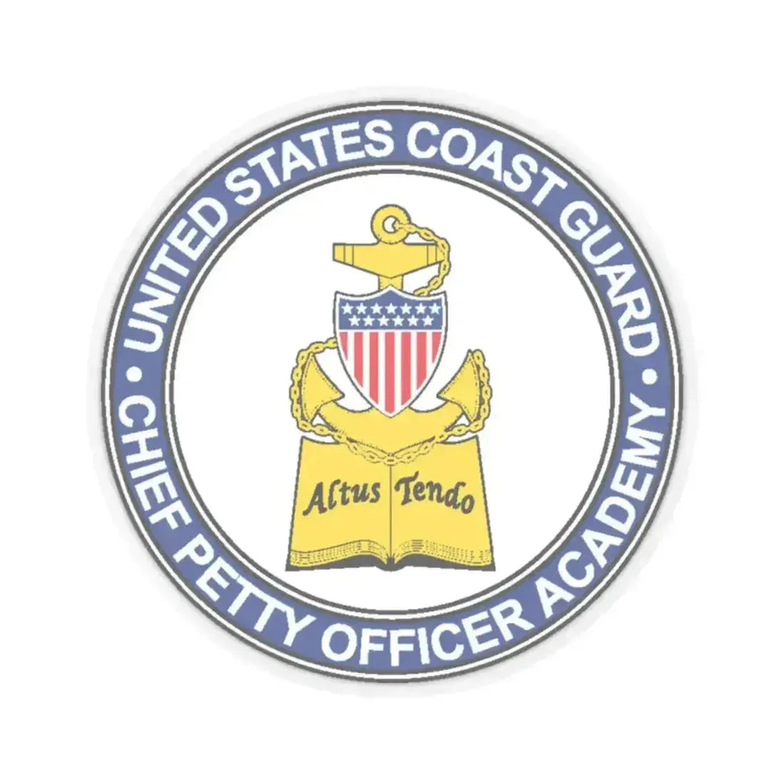 CPO Academy (U.S. Coast Guard) STICKER Vinyl Kiss-Cut Decal 2 Inch Transparent - The Sticker Space
